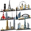 New York London Pairs Dubai Lanmark City Skyline Building Blocks 21052 21044  21028  21034 21032 21027 Construction Bricks Set 1