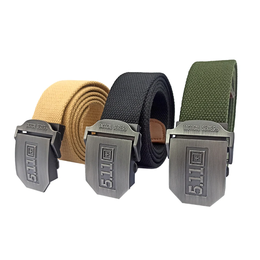 

511 Tactical Men Belt Outdoor Hunting Travel Tactic Waist Belt 3.8cm Wide Adjustable Canvas Unisex Jeans Belts Man Pants Belt
