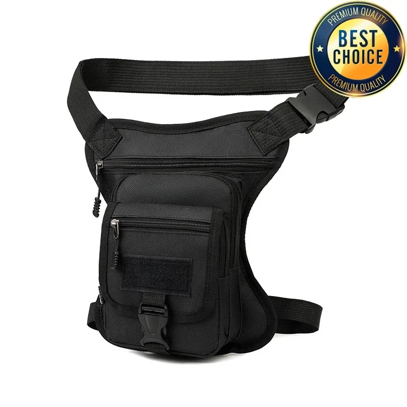 Sacoche De Jambe Moto - Tactique - Coque EVA - Imperméable - Sangle De Jambe - Noir - Auto