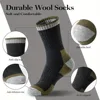 NEW Wool Socks Thickened Warm Moisture Wicking Hiking Socks Men Women Thermal Breathable Durable Cycling Socks 2