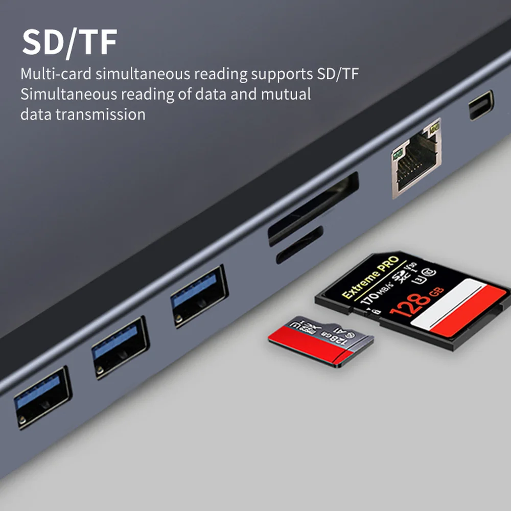 Ultimate USB-C Hub Docking Station – Multifunctional Adapter with HDMI and USB Ports