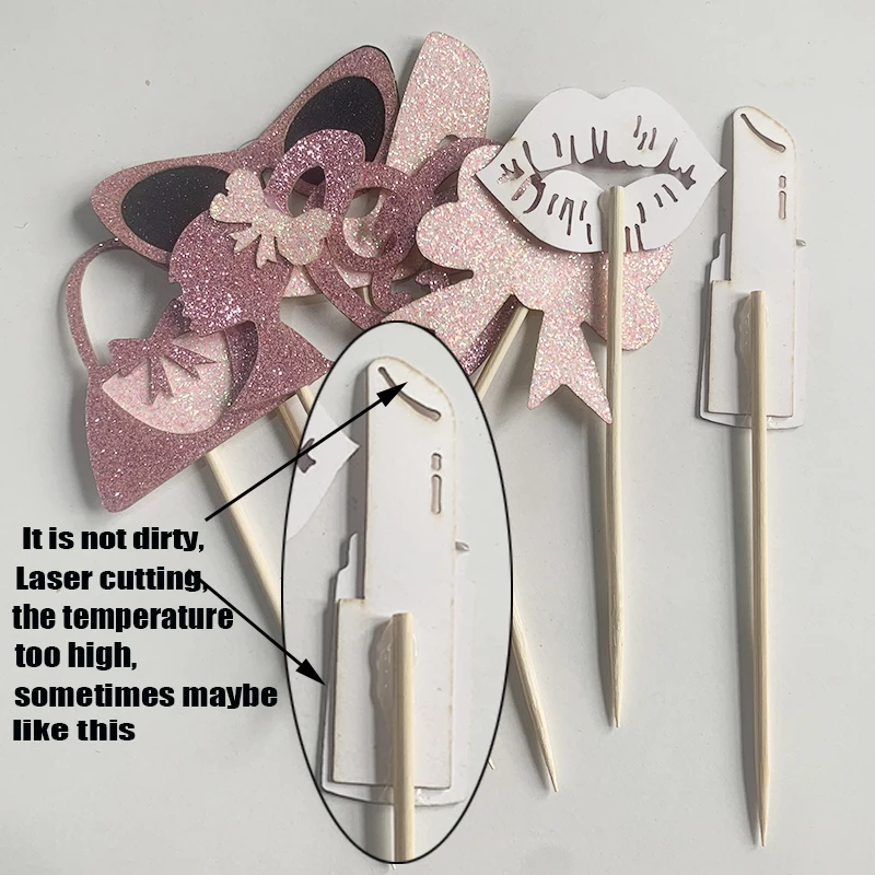 Cake Topper Glitter Doll Head Set for Barbie Girls Women Birthday Party