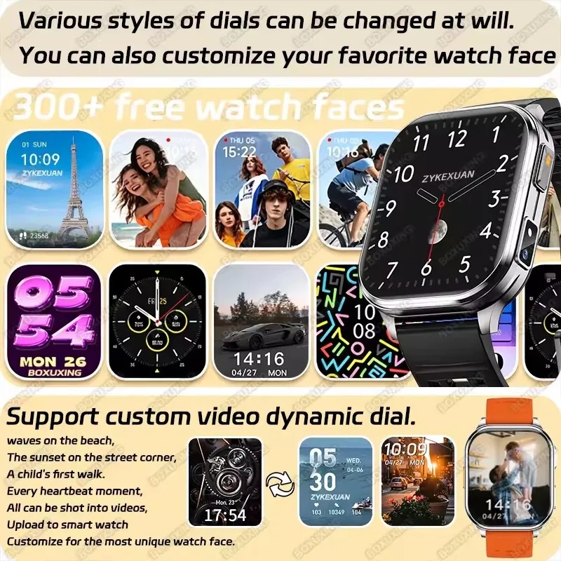 Nuovo Smartwatch 2026 con Fotocamera per Uomo e Donna, Registrazione Foto e Video, Monitoraggio Salute e Sport, Impermeabile IP68, Chiamate BT, Registrazione Audio - immagine 6