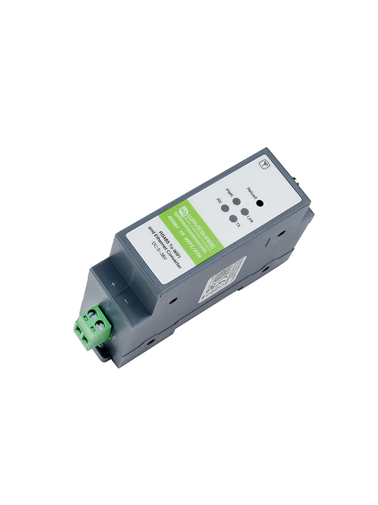 Industrial Modbus MQTT JSON serial server RS485 to wifi RJ45 Ethernet TCP/IP to serial rail-mount support