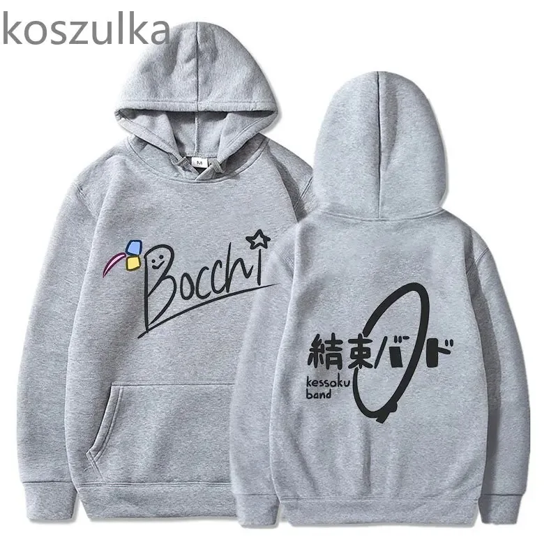 Unisex Black Dropped Hoodie For Women, Bocchi, Rock Hoodie, Winter Sweatshirt, Large Clothes, Long Sleeve Streetwear, Hitori