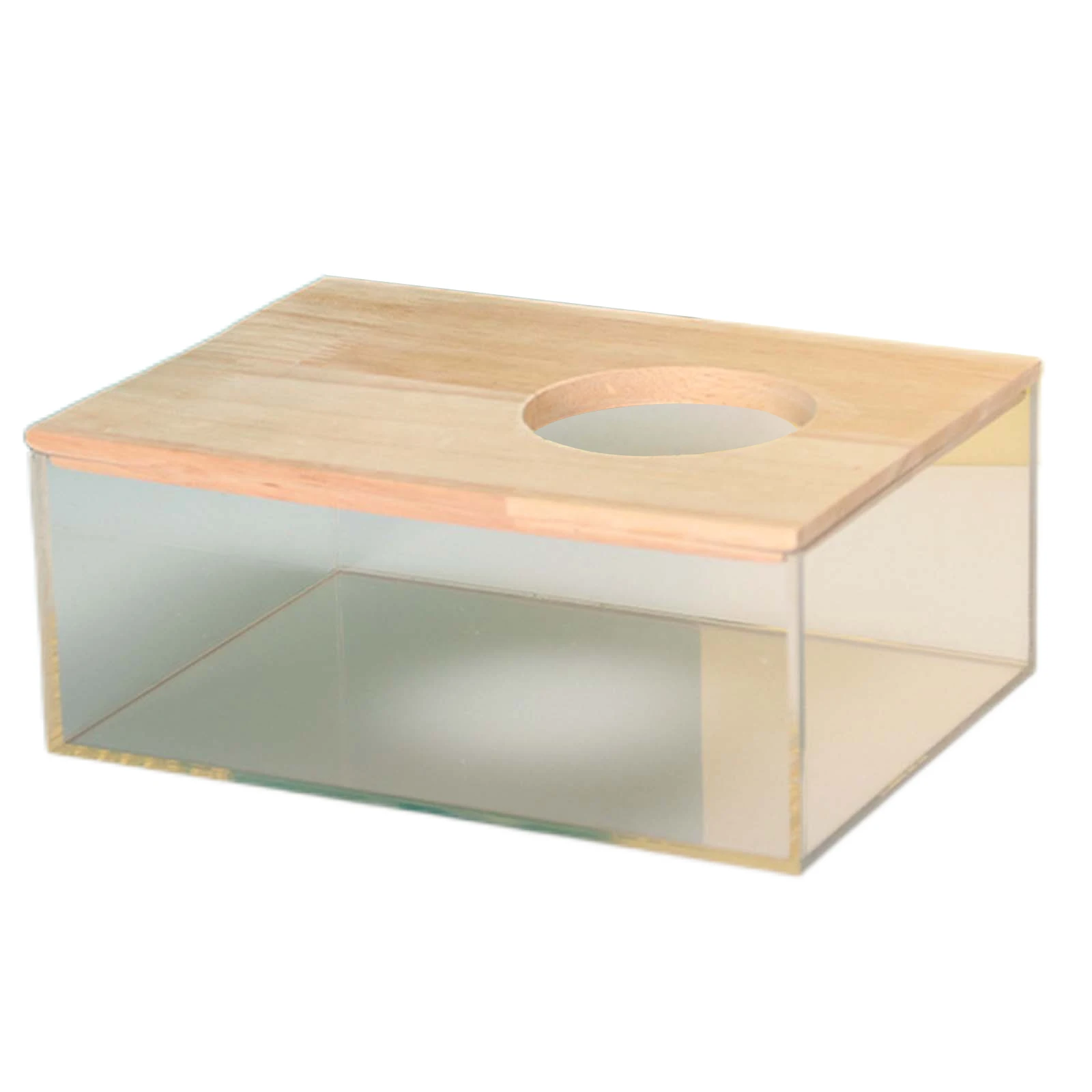 Sand Bath Container, 5.12x4.13x3.54/6.5x5.31x4.33in Hamster