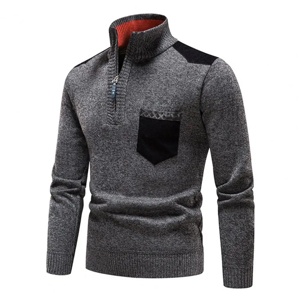 Chic Winter Sweater  Contrast Colors Friendly to Skin Autumn Sweater  Colors Matching Winter Sweater