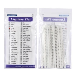 Vibrant Multi - Color Dental Orthodontic Elastic Ligature Ties - Bulk Pack of 1000 (White)