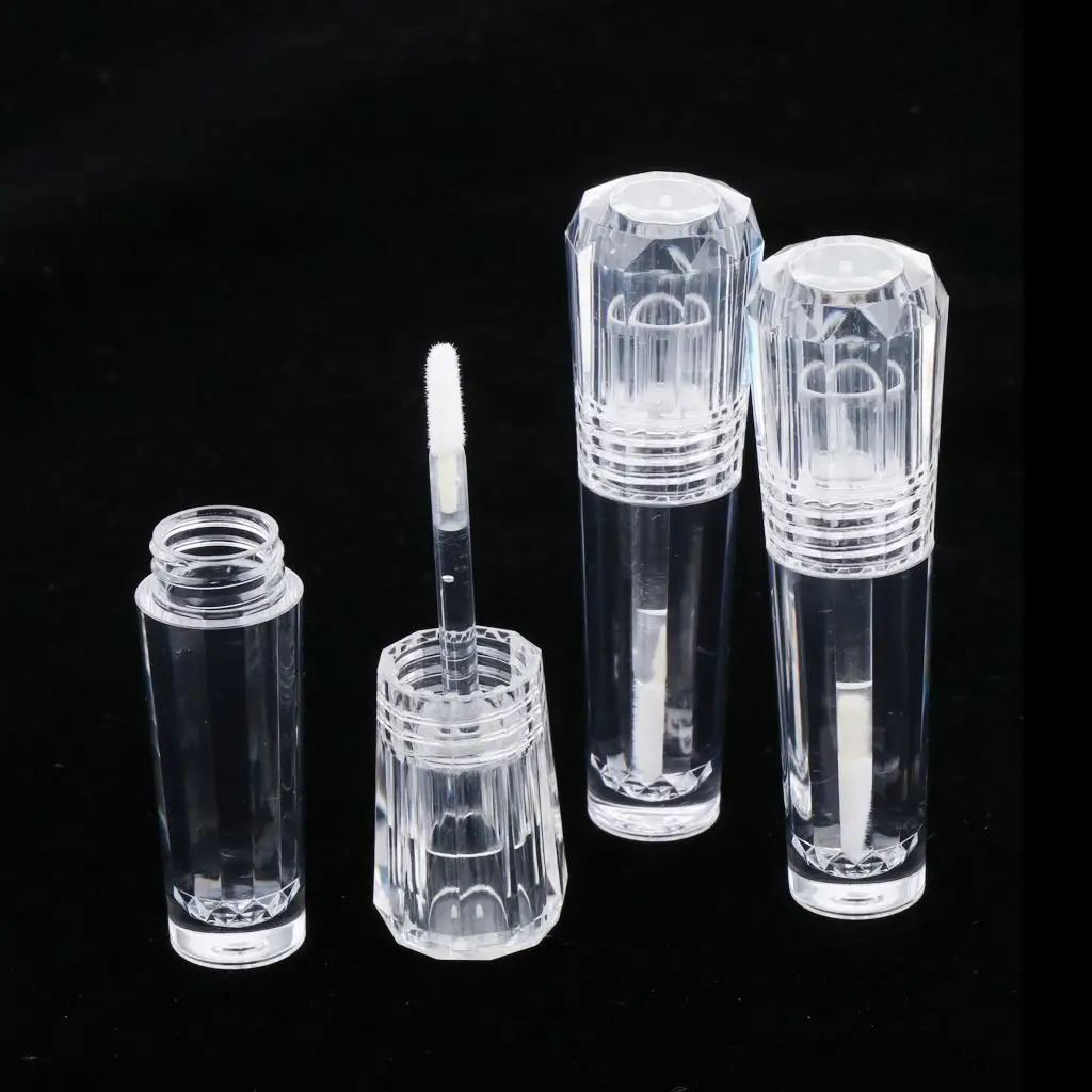 여행용 리퀴드 아이섀도우 립 글로스 용기, 빈 립스틱 튜브, 3ml, 3 개