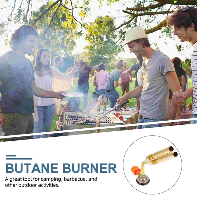 Twin Butane Burner Welding Gas Torch Outdoor Camping Picnic Bbq Brazing Gas Torch 5