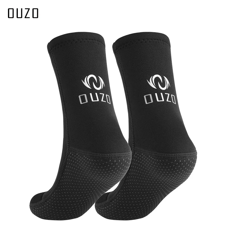 3mm diving socks OUZO cold resistant warm wear-resistant swimming socks shoes snorkeling surfing beach socks