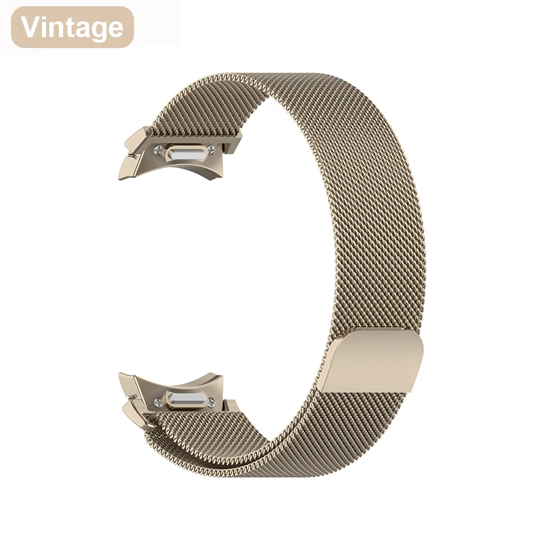 Premium Metal Strap with Magnetic Loop and Screen Protector Case, Quick Install Bracelet