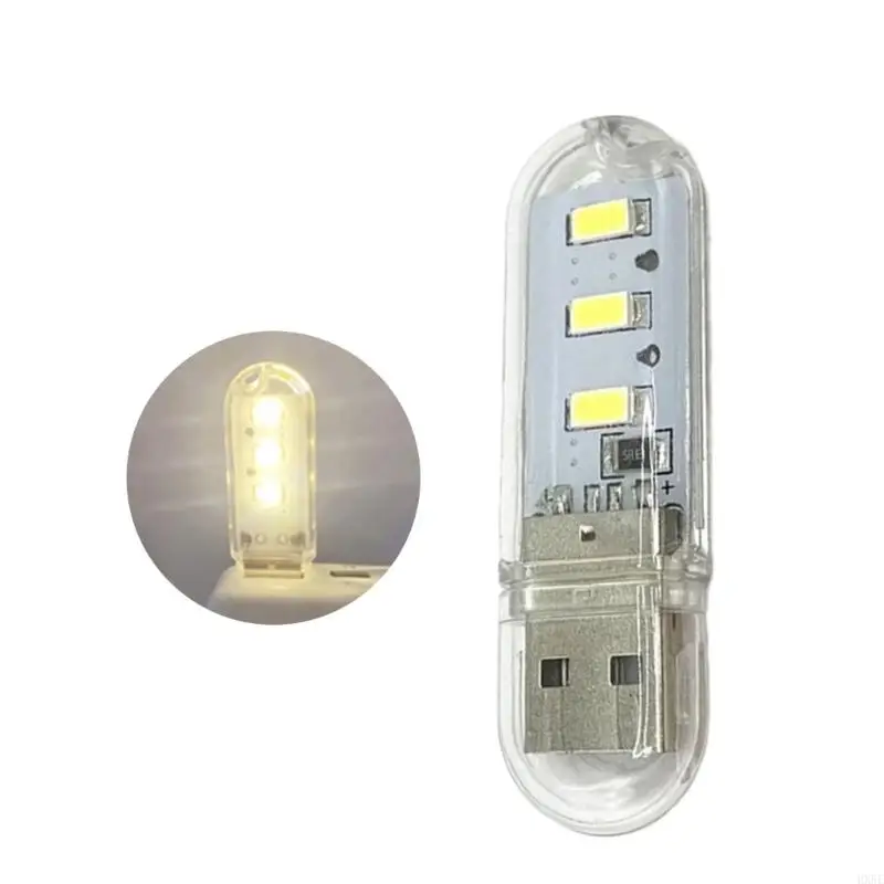 침대 옆과 사무실 사용을 위한 경량 PVC USB 야간 조명 양면 6개 LED HX5E
