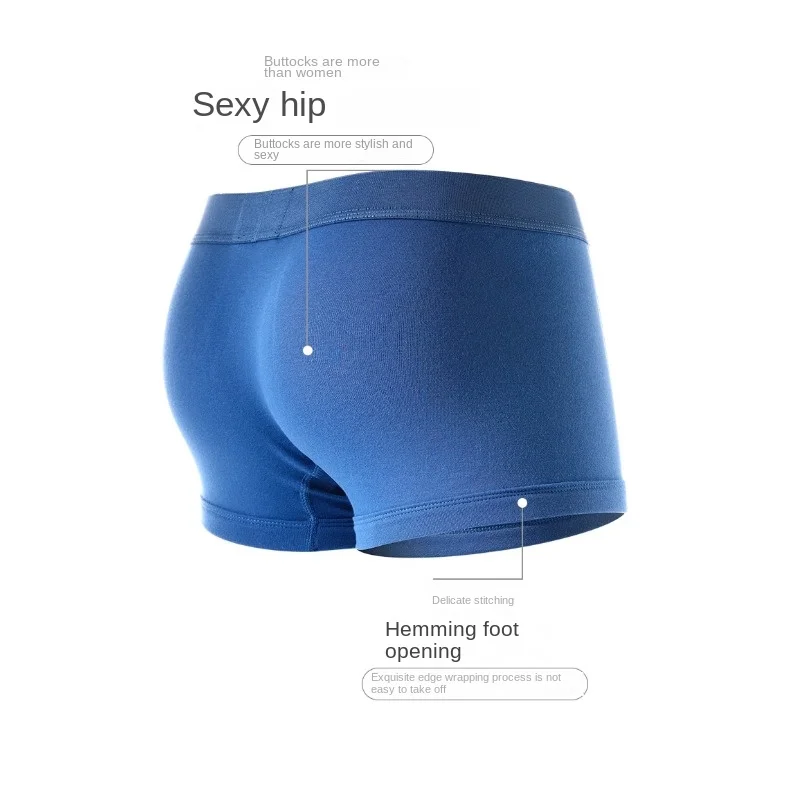 Men's Briefs Cotton Medium Low Waist Sexy Male Underwear Slim Penis Pouch Open Hole Summer Comfortable Boxershorts Sissy Panties