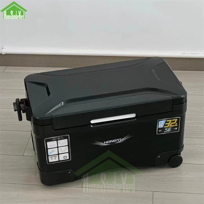 32L Camping Cooler Box Picnic Fishing Large Portable Keep Cold Box Food Storage Shrimp Insulation Self-Driving Truck