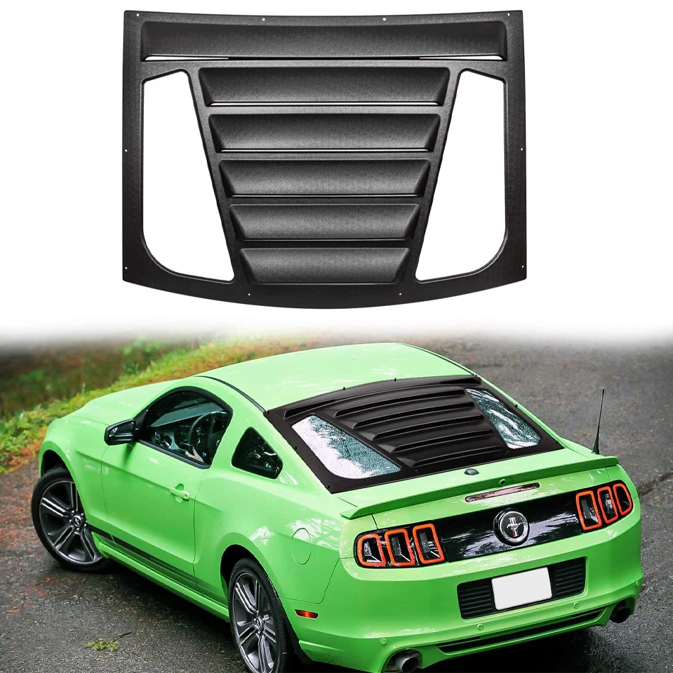 TENG MILE Rear Window Louver Fit para Ford Mustang 2005 2014 V6 V8 Sun