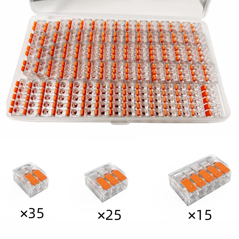 BoxElectricalLeverWireConnectors235PinMiniQuickTerminal