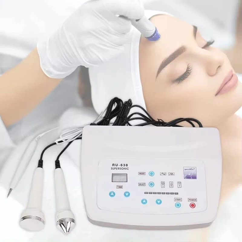 3 In 1 Ultrasonic Facial Machine Spot Freckle Removal Lifting Skin Anti Aging Beauty Vibrater Massager Facial Skin Care Devices
