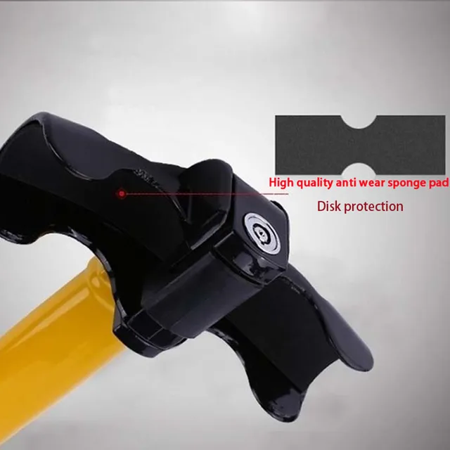 KOOJN Bold and Thickened Car Steering Wheel Lock 2 keys Circular Lock Core T-shaped Lock Multi-functional Anti-theft Car Lock 5