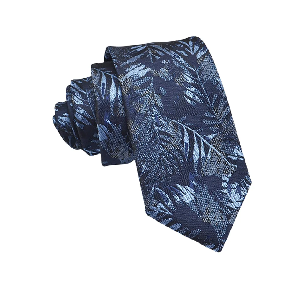 Mens Jacquard Tie - Floral Dot Necktie for Weddings  Daily Wear