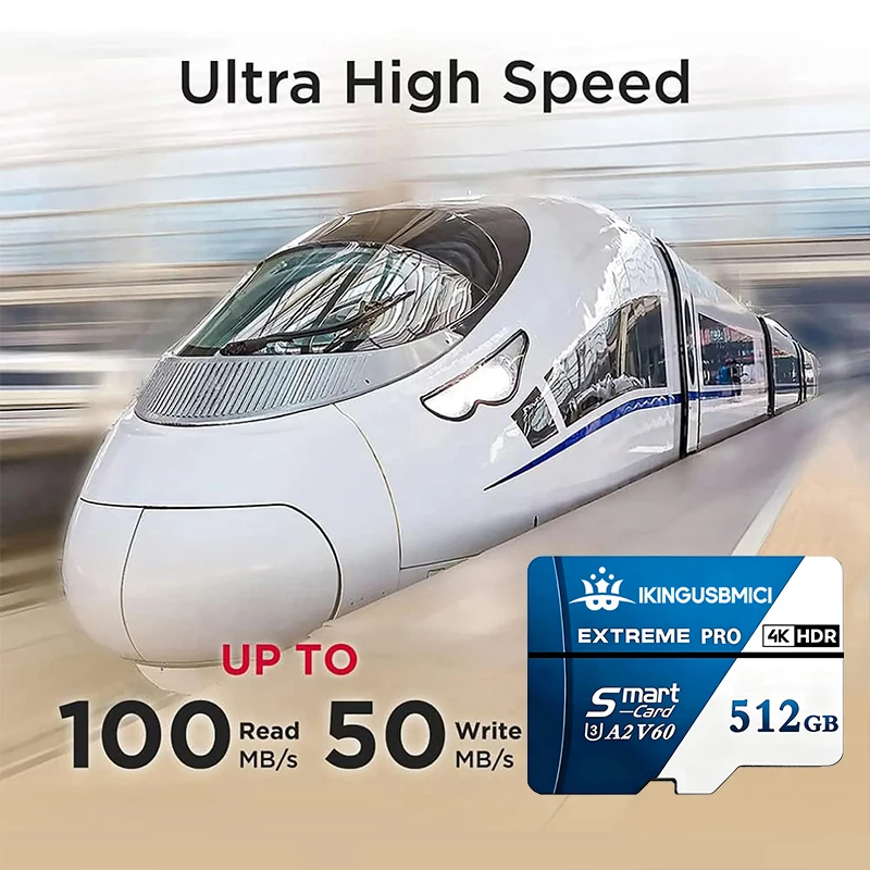 Adaptateur Micro SD pour GoPro et Action Cam - Grande Capacité jusqu'à 1 To, ouvert avec carte insérée