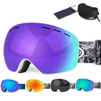 Fashion Ski Goggles Set Double Layers UV400 Anti-fog Big Ski Mask Glasses Skiing Snow Snowboard Goggles Men Women Ski Eyewear 2