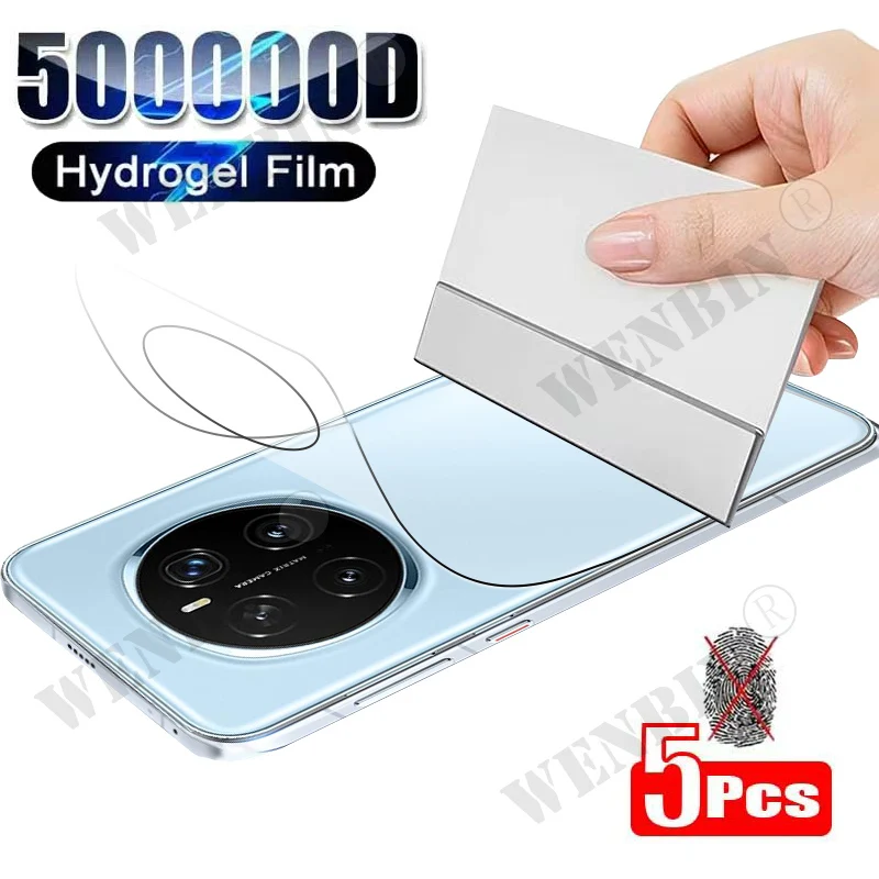5Pcs Hydrogel Screen and Back Film Protector Set