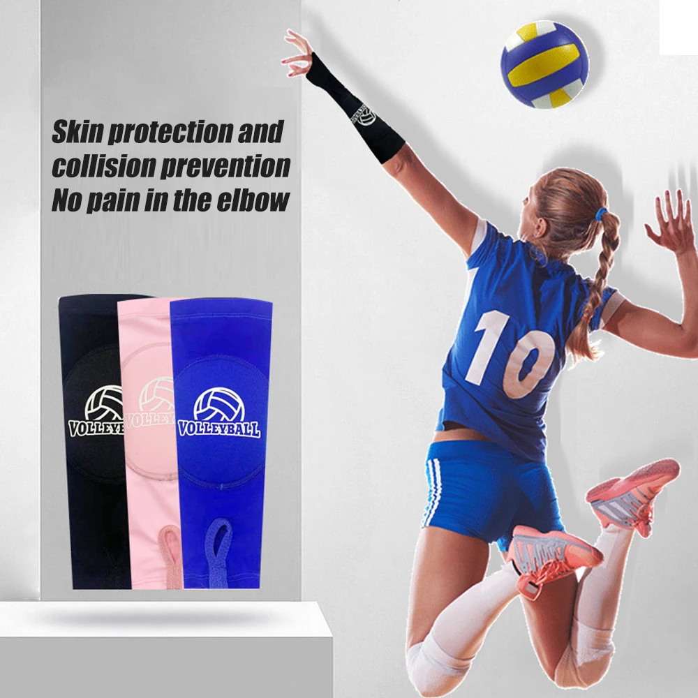 Volleyball Arm Sleeves,Passing Forearm Sleeves with Protection  Pad/Thumbhole,Volleyball Padded Sleeves