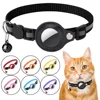 Airtag Cat Collar Anti Lost Safety Breakaway Reflective Cat Collars with Bell Airtag Holder Case for Kitten Cat Accessories 1
