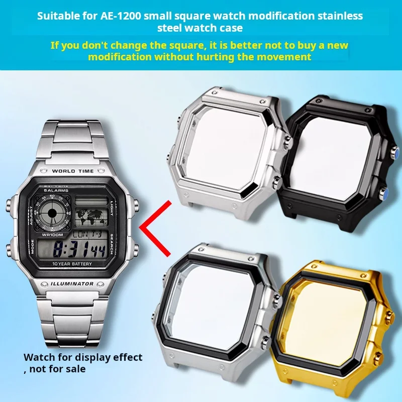 For Casio AE1200 case mod kit Modified metal 3299 AE-1200 AE