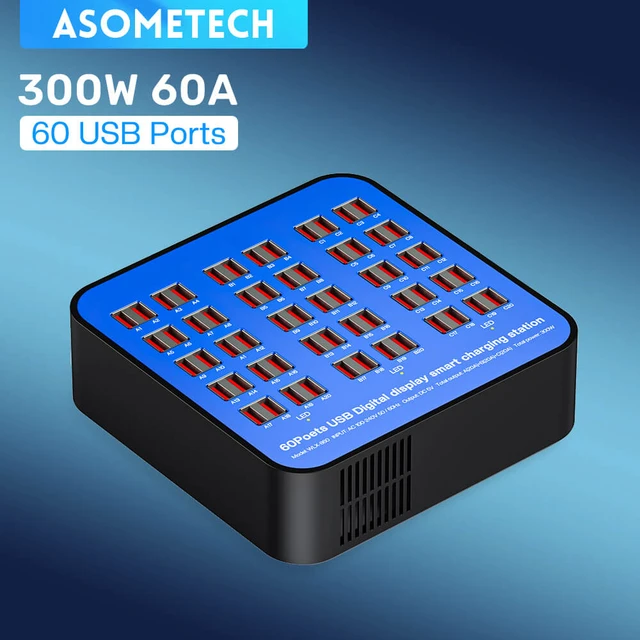 Multi Usb Charger 300w, 60 Ports Usb Charger, Usb Charger Station