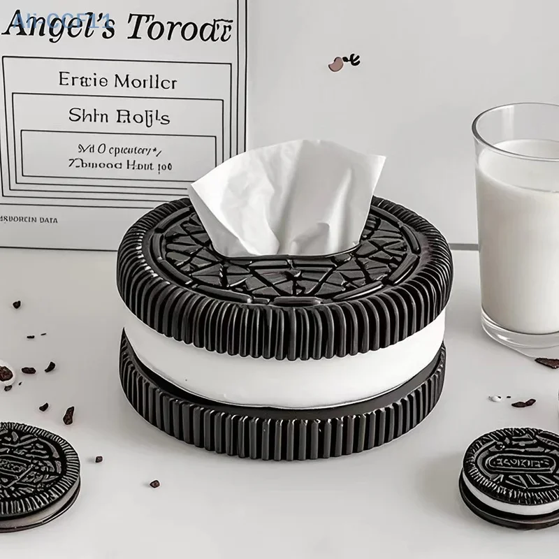 Creative Oreo Style Extractive Paper Box Car and Home living room Bedroom Desktop tissue box Dining Table decoration ornament 3