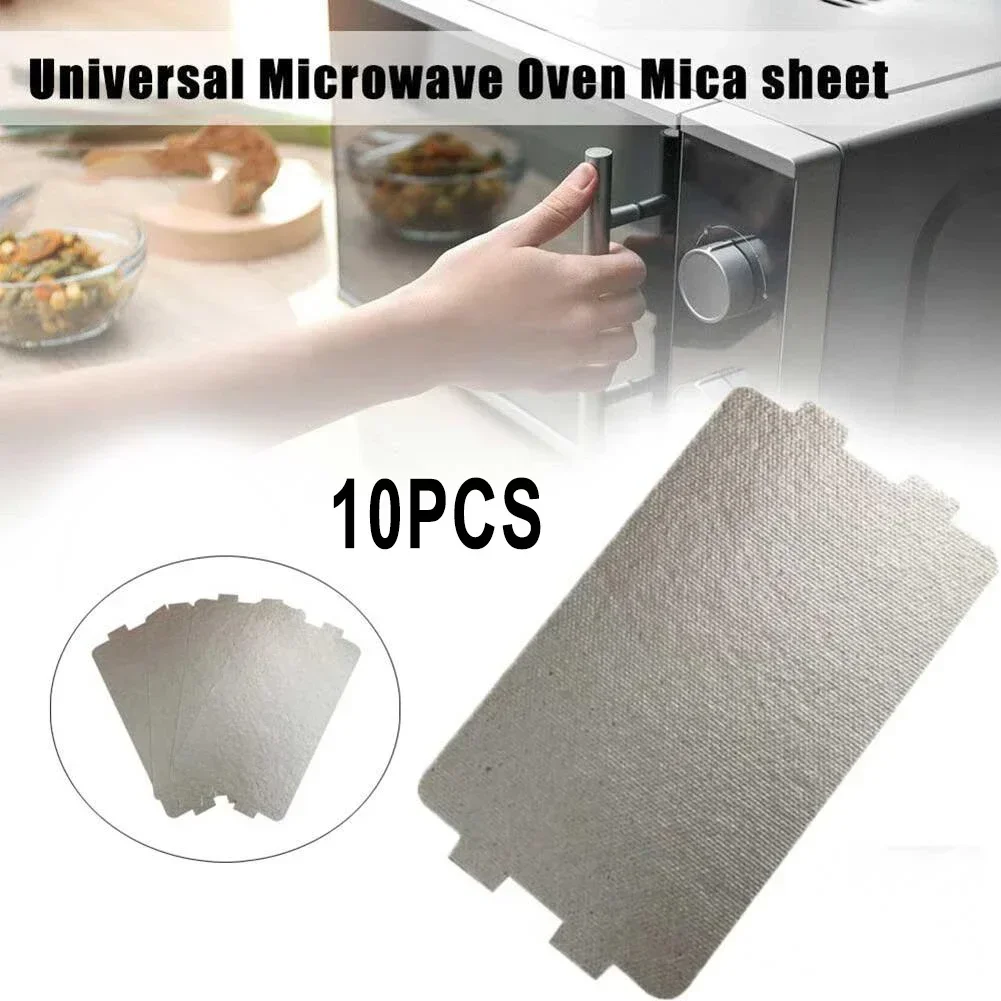 10pcs Microwave Oven Mica Sheet Kitchen Accessories Waveguide Cover Plate 11.6x6.5cm Microwave Oven Hair Dryer