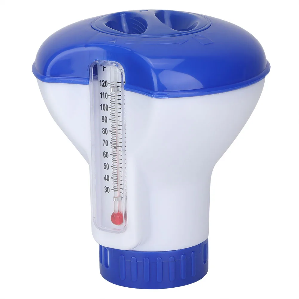 Chlorine Dispenser Floating Swimming Pool Chemical Chlorine Dispenser Thermometer Tablet Holders Floating Tablet pool chlorine dispenser