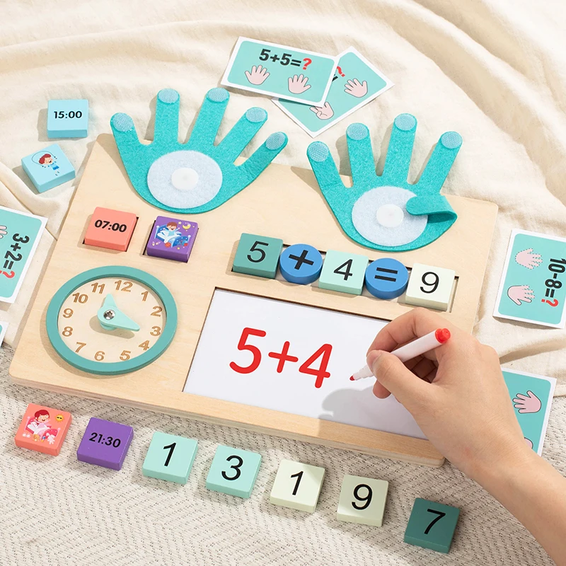 Kids Mathematics Teaching Aids Finger Numbers Counting Stick Palm Math Toy Children Counting Educational Toys Toddlers Intellige - 2