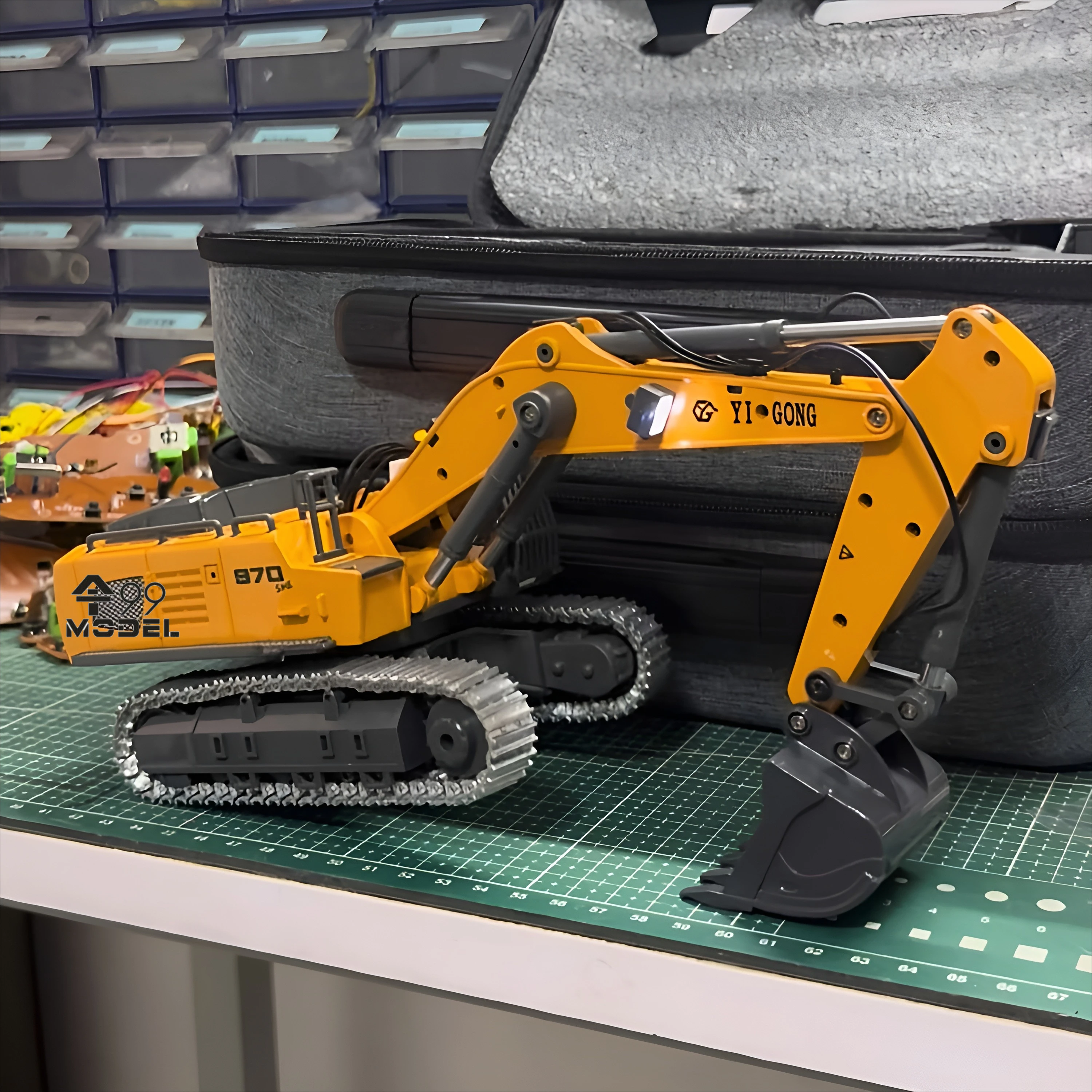 1/50 ミニ RC ショベル 520 970 電気シミュレーションショベル