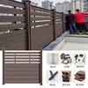 High quality outdoor wpc composite decking board crack-resistant garden fence 4