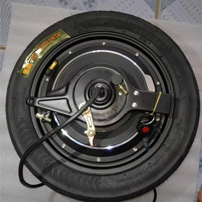 14x2.50 350W 48V Pure Copper Brushless Hub Drum Brake Kite Reel Winder with Brake Electric Motor