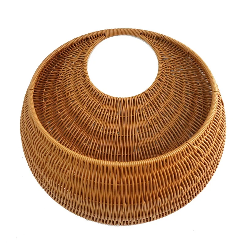 

New Wall Hanging Handmade Wicker Rattan Flower Basket Green Vine Pot Planter Hanging Vase Container Wall Plant For Garden