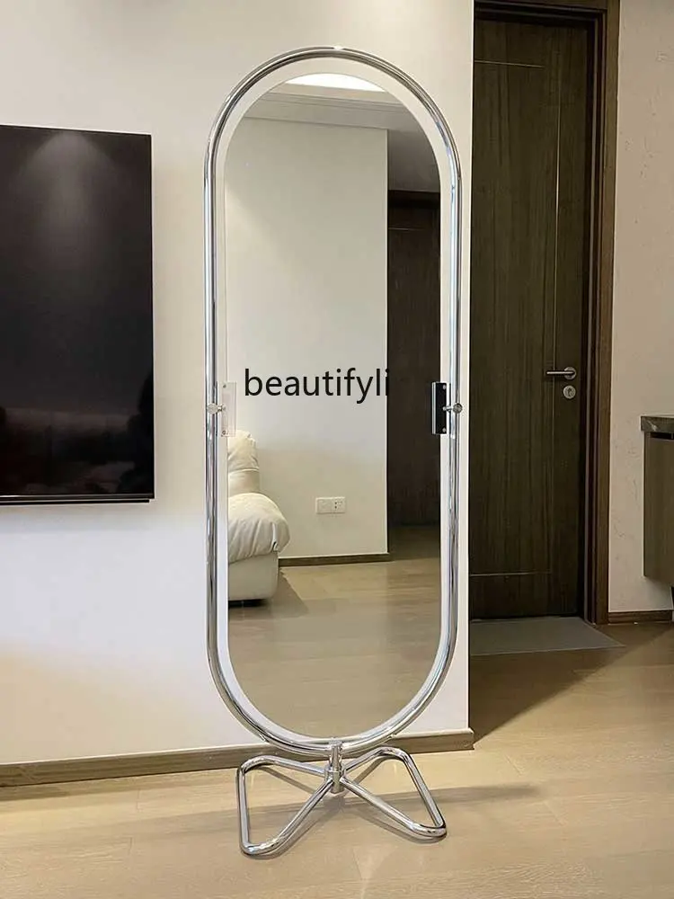 

zqHome | Full-Length Mirror Integrated Butterfly Dressing Mirror Mid-Ancient Rotating Fitting Floor Mirror