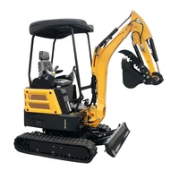 Customized excavator EPA CE diesel mini digger 2.2-ton small Escavator for farms and orchards mini excavator with cabin