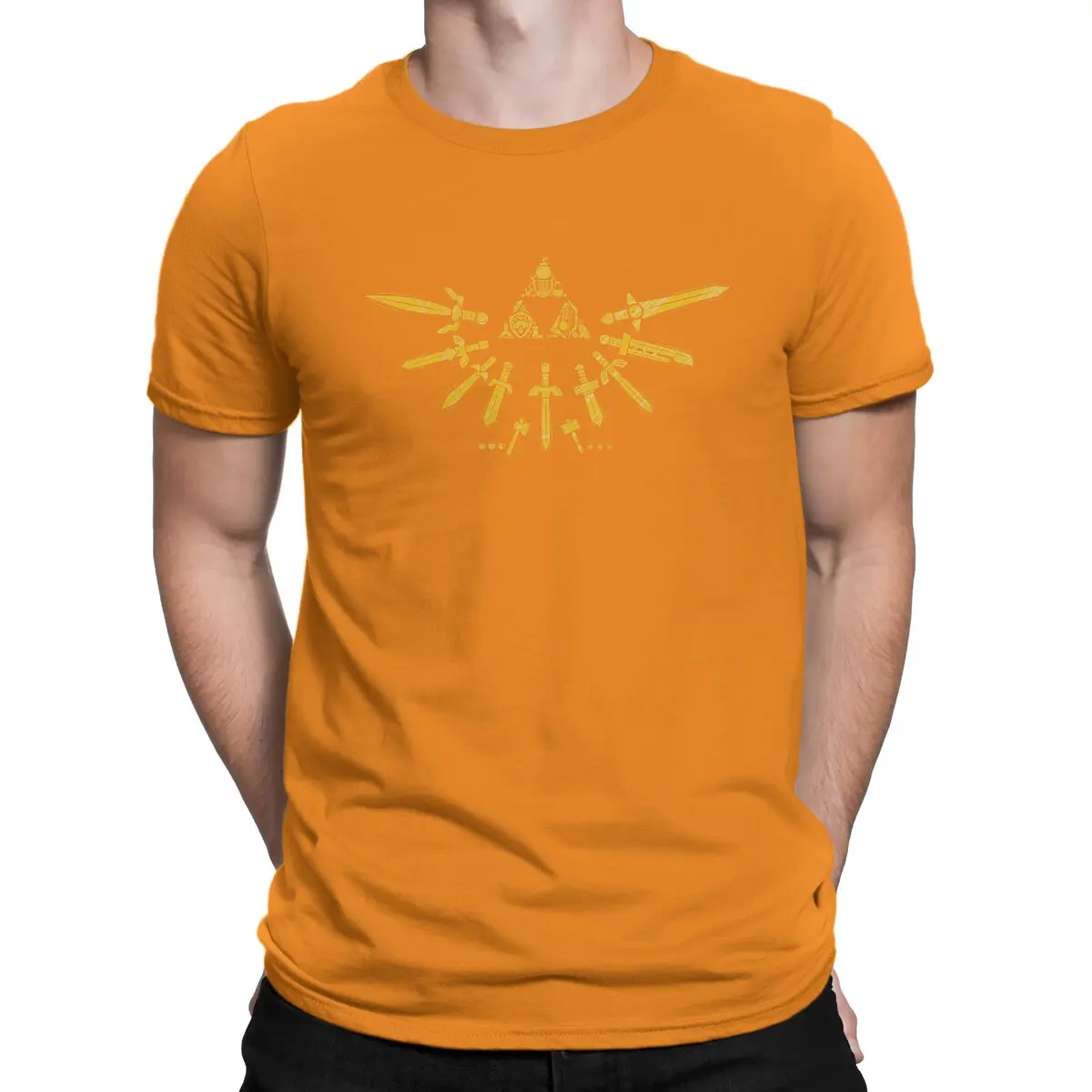 thumbnail image 1 of Camiseta creativa Z-Zelda para hombre, Triforce, cuello redondo, algodón puro, personalizable, regalos de cumpleaños, ropa de calle, 1 of 7