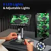 7Inch IPS Digital Coin Microscope 5MP 1200X Ultra-Precise Focusing Camera 1080P Video Microscope 8 LED Lights for Coin Circuit 4
