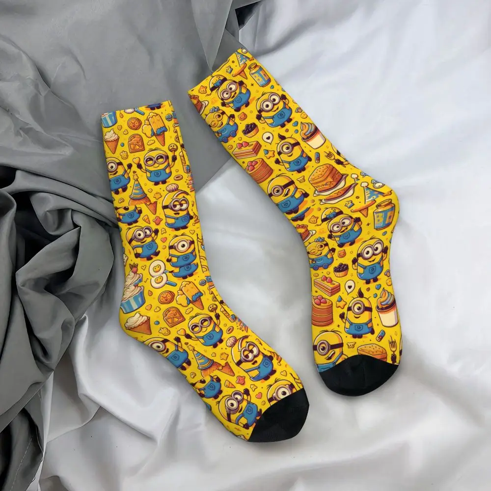 Custom Cool Print M- Minions Cartoon Socks for Women Men Stretchy Summer Autumn Winter M- Minions Bananas Crew Socks 168 Scea4f6a190b44847a59082367d0b235eM