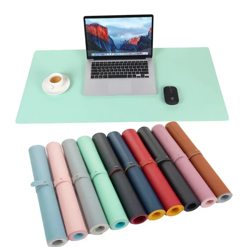 Large Size Office Desk Protector Mat PU Leather Waterproof Mouse Pad Desktop Keyboard Desk Pad Gaming Mousepad PC Accessories