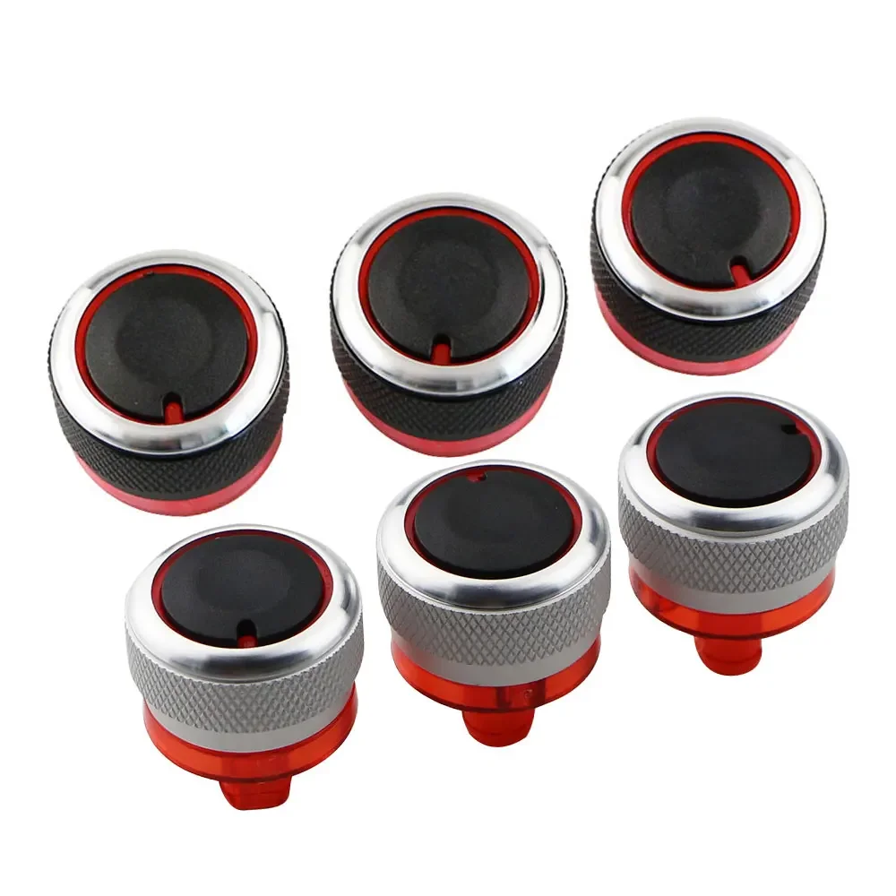 3Pcs Car AC Knob Peugeot 206 207 2006-2011 Citroen C2 2007-2011 Air Conditioning Heat Control Switch Knob Accessories