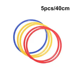Durable Portable Speed Agility Training Rings - Set of 5/12 (5pcs 40cm)