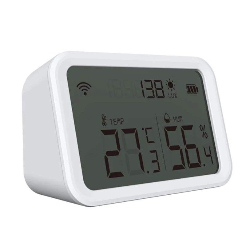 

Tuya Zigbee Temperature Humidity for lux Light Detector Hygrometer Thermometer with LCD Screen