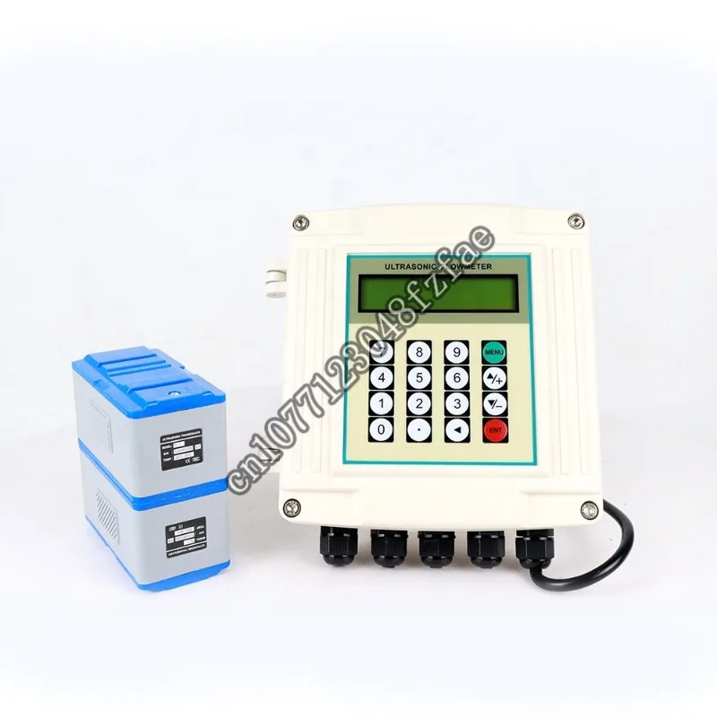 

Digital TUF-2000 Rs485 Water Wall Mounted Ultrasonic Flowmeter Clamp On Ultrasonic Transducer Flowmeter