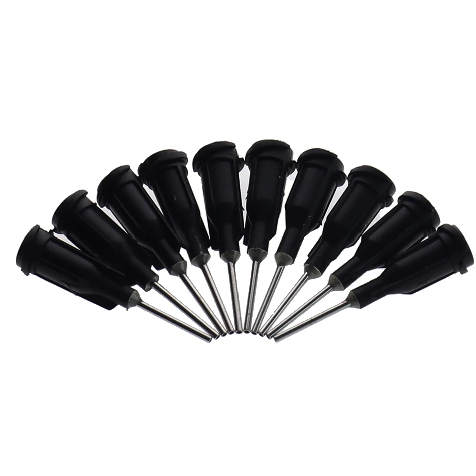 100Pc/lot 16G length 30mm Precision passivated S.S. Dispense Tip with PP Safetylok hub, glue dispenser needles